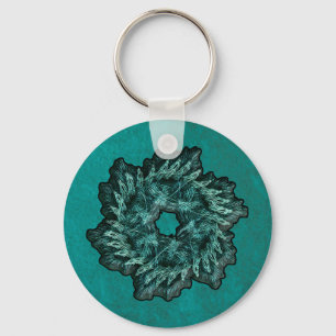 Chaveiro Fractal Christmas Wreath