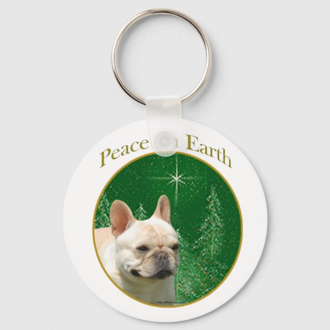 Chaveiro França Buldogue Peace (Frente)
