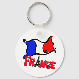 Chaveiro França com produtos de bandeira