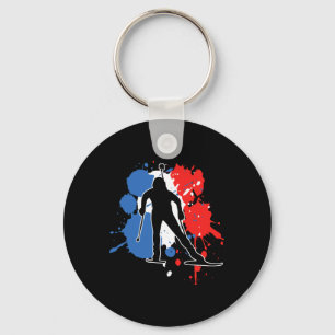 Chaveiro França Flag Biathlonist - Biathlon francês