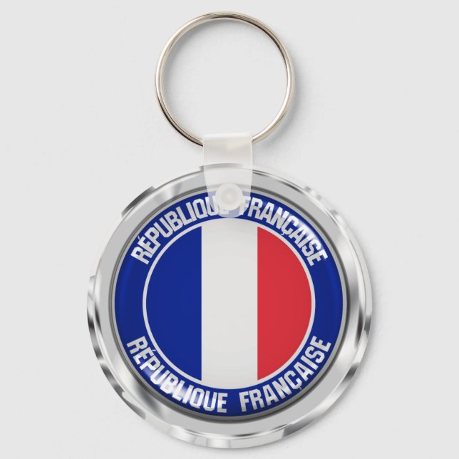 Chaveiro França Round Emblem (Frente)