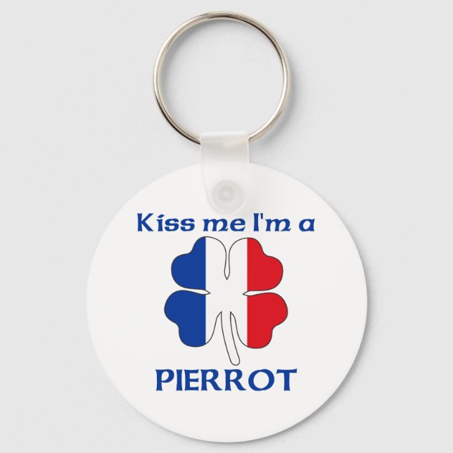 Chaveiro Francês personalizado me beija, sou Pierrot (Frente)