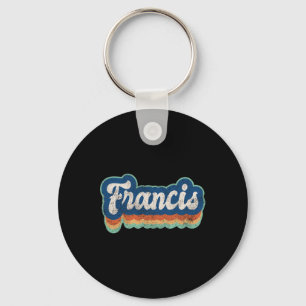 Chaveiro Francis First Name Boy Vintage Style 70s 80s Perso