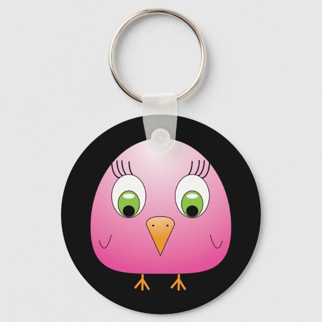 Chaveiro Frango B Rosa (Frente)