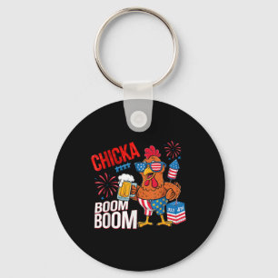 Chaveiro Frango Boom Boom Retro América Chicka Cerveja 4 De