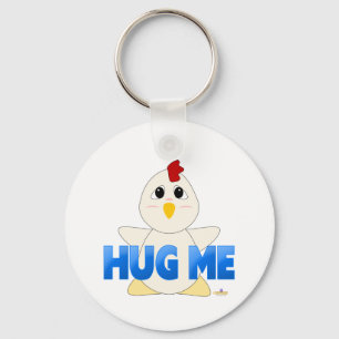 Chaveiro Frango Branco Huggable Blue Me Abrindo