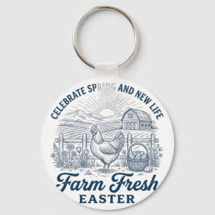 Chaveiro Frango de Páscoa Fresco da Fazenda Nova Vida Galin