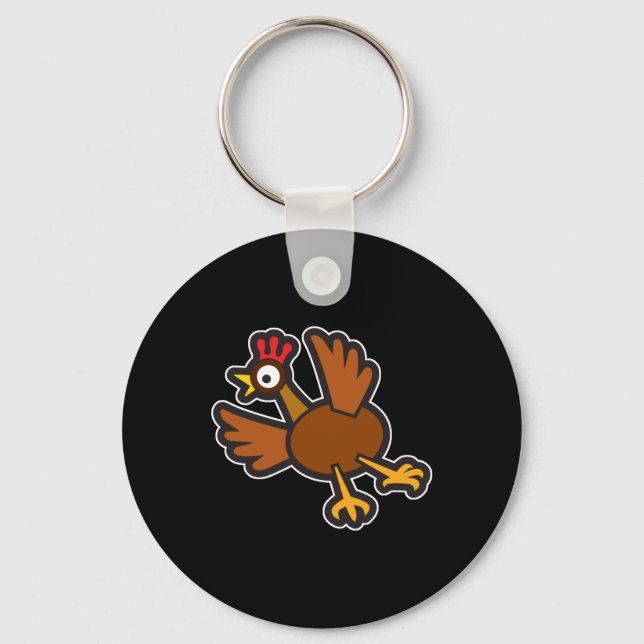 Chaveiro frango engraçado (Frente)