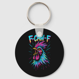 Chaveiro Frango Fcawf Engraçado F-caw-f Galo Meme F Caw F M