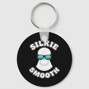 Chaveiro Frango Silkie Suave, Silkie Legal com Óculos de So