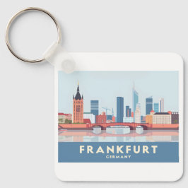 Chaveiro Frankfurt Alemanha Pastel Viagem