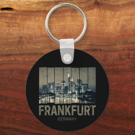 Chaveiro Frankfurt Alemanha Skyline Retro Vintage Souvenir
