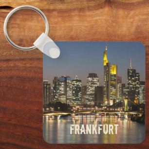 Chaveiro Frankfurt Skyline Alemanha Presente Vintage Souven
