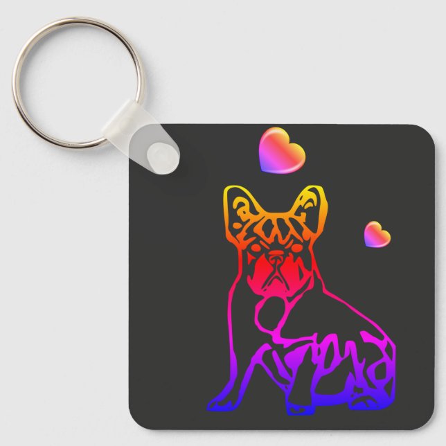 Chaveiro Französische Bulldogge Comic (Frente)