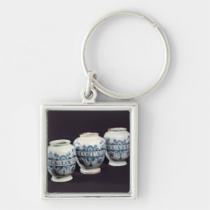 Chaveiro Frascos da droga dos Apothecaries, c.1740