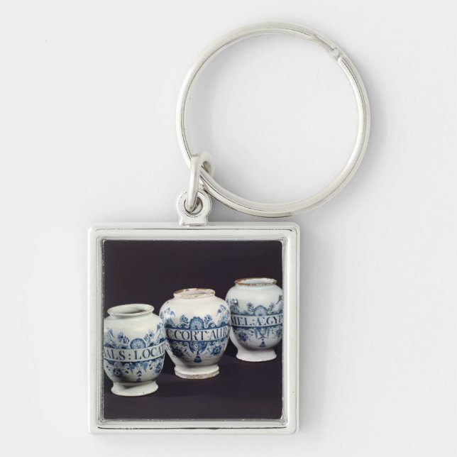 Chaveiro Frascos da droga dos Apothecaries, c.1740 (Frente)