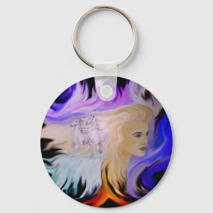 Chaveiro Frau mit Pferd