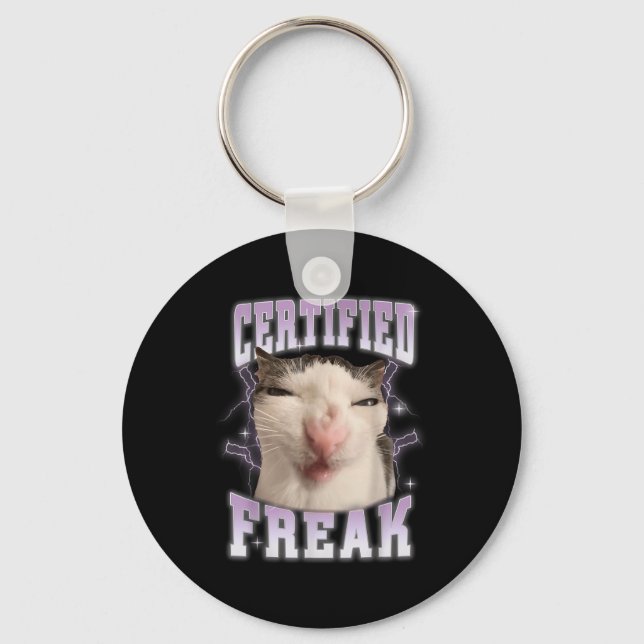 Chaveiro Freak Certificado Coma Cimento Gato Amaldiçoado Ga (Frente)