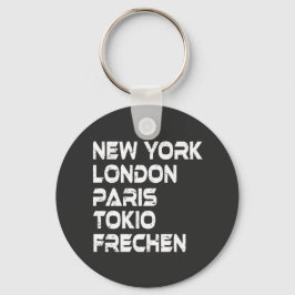 Chaveiro Frechen NY London Paris Tokio