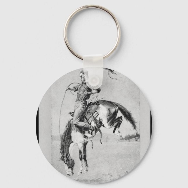 Chaveiro Frederic Remington Bucking Horse Key Chain (Frente)