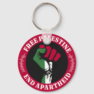Chaveiro Free Palestine End Apartheid II