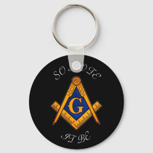 Chaveiro Freemason Square and Compass Charity Masonic