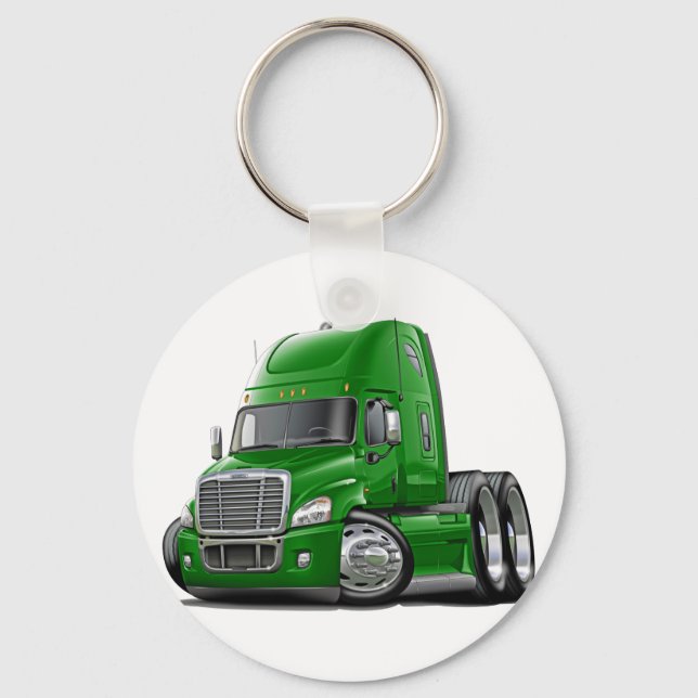 Chaveiro Freightliner Cascadia Green Truck (Frente)