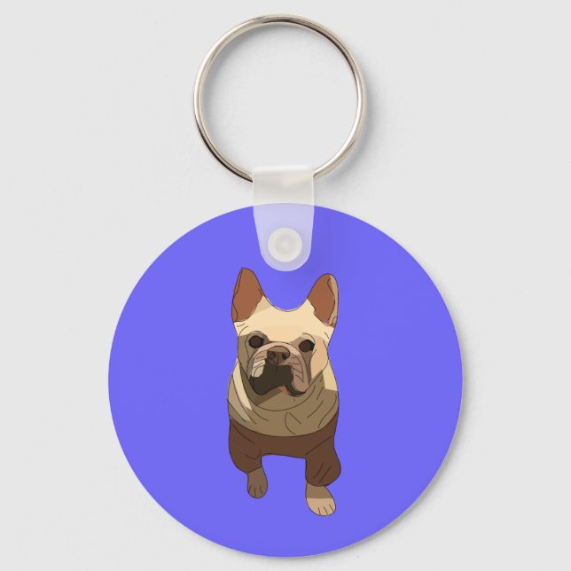 Chaveiro French Bulldog, Lavender Purple (Frente)