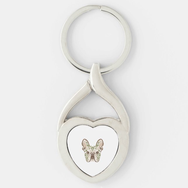 Chaveiro Frenchie art (Frente)