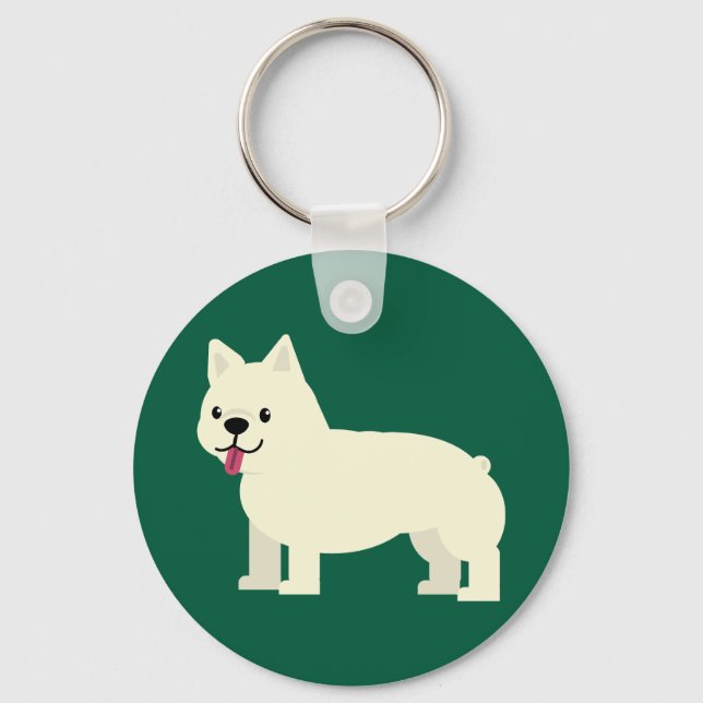 Chaveiro Frenchie Lover Green (Frente)