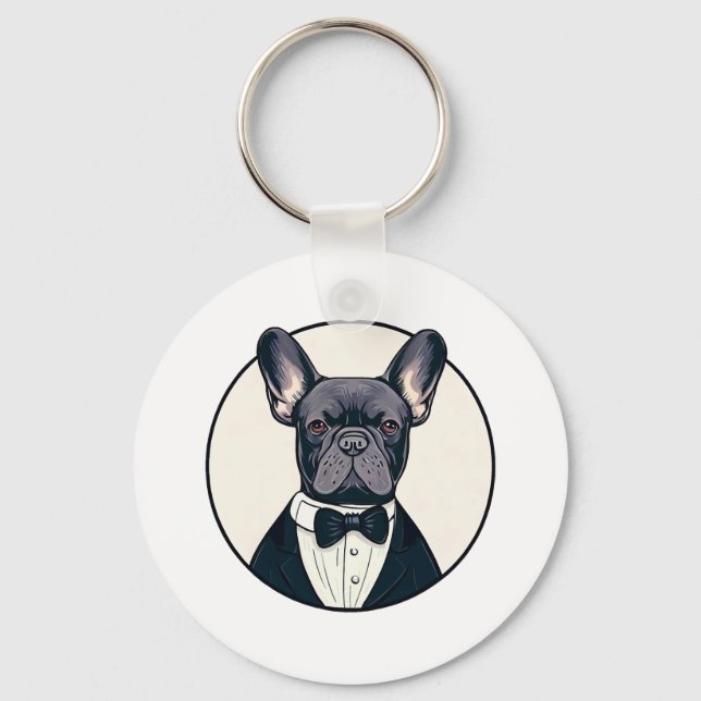 Chaveiro Frenchie Os Cavalheiros (Frente)