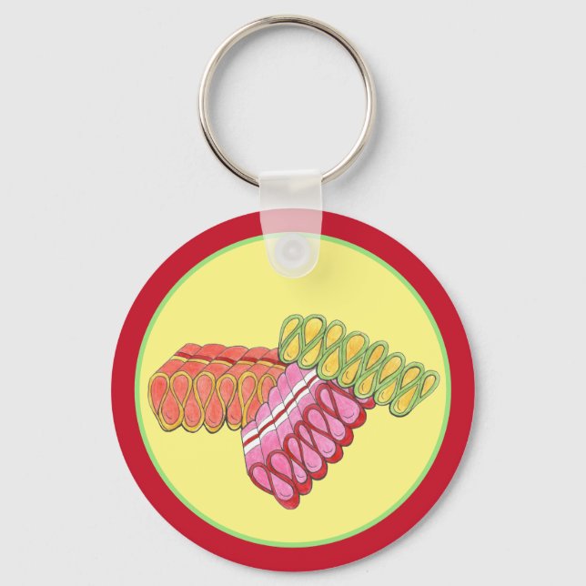 Chaveiro Fresco de Natal Fashiado Fresco Docinho de Fita (Frente)