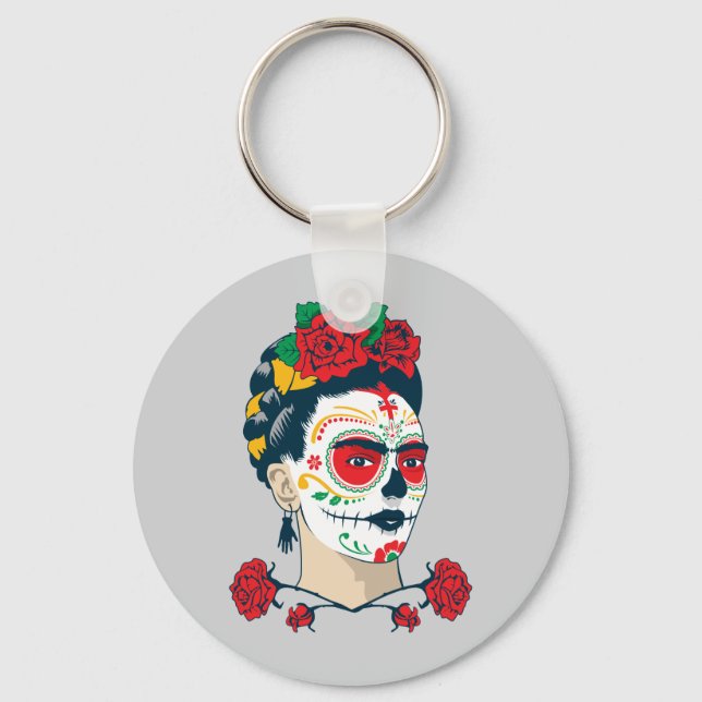 Chaveiro Frida Kahlo | El Día de los Muertos (Frente)