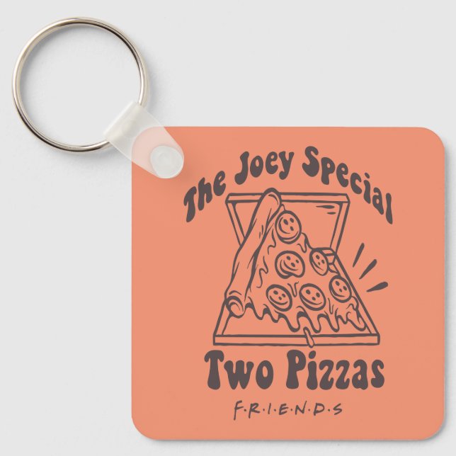 Chaveiro FRIENDS™ | Joey Pizza Quote (Frente)