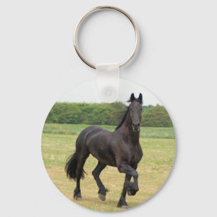 Chaveiro Friesian Horse Keychain