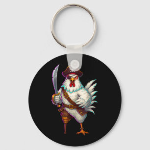 Chaveiro Frisada de Frango Pirata para Homens Fantasia de H