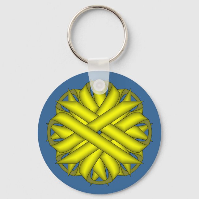 Chaveiro Friso Amarelo por Kenneth Yoncich (Frente)