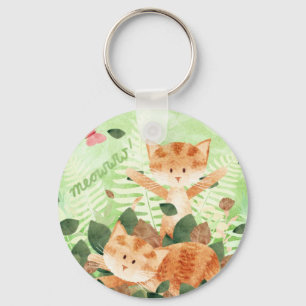 Chaveiro Frolics da folha dos gatos