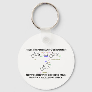 Chaveiro From Tryptophan To Serotonin (Chemistry Humor)