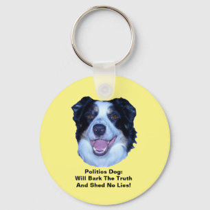 Chaveiro Fronteira Política Collie Latido A Cadeia-Chave V