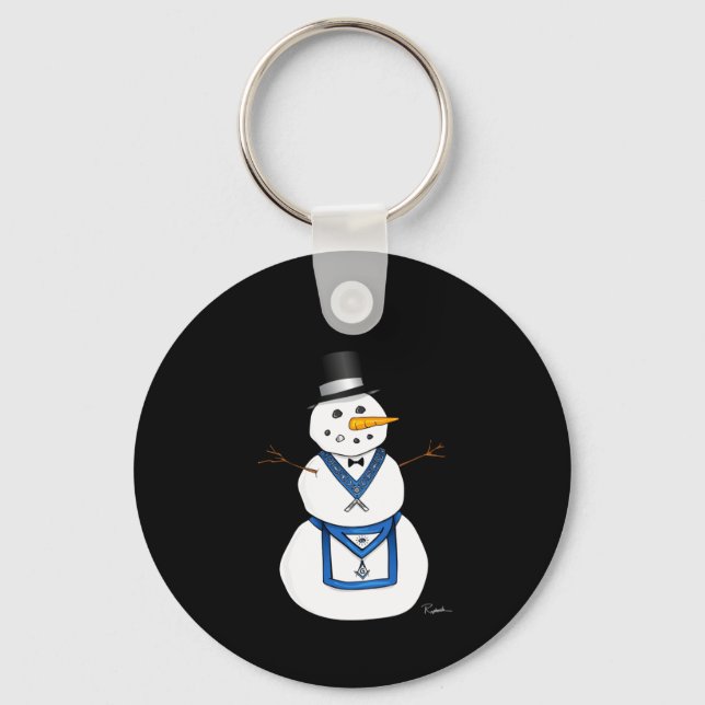 Chaveiro Frosty The Snowman Funny Masonic Holiday Christmas (Frente)