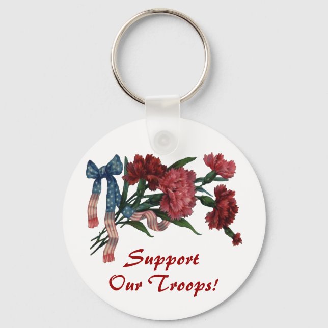 Chaveiro Frotas Patrióticas e Flores Vintage