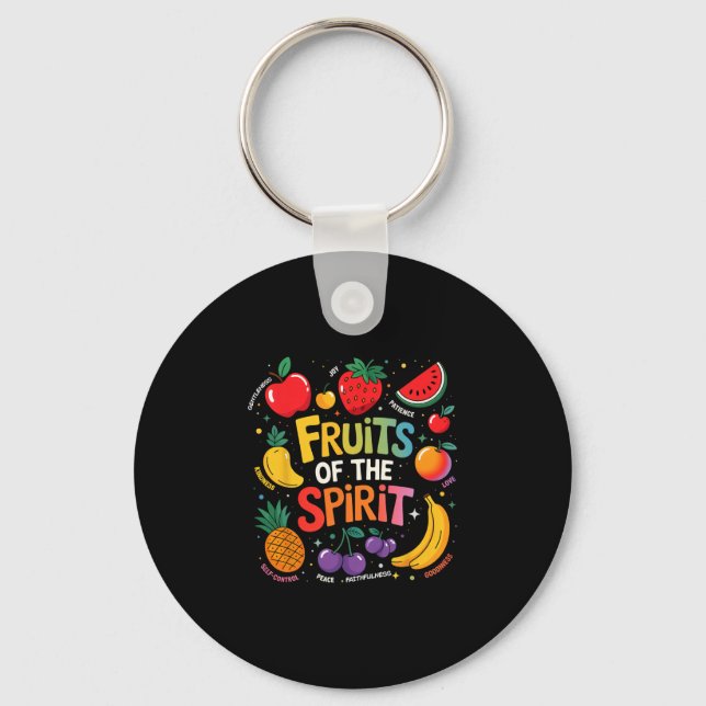 Chaveiro Fruit Of The Spirit Fruit Colorful Summer Vacation (Frente)