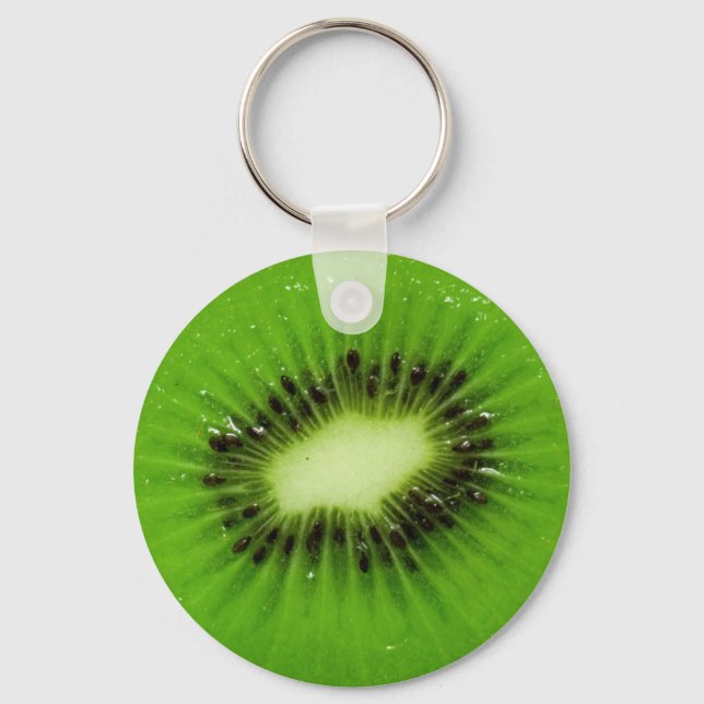 Chaveiro Fruta de Kiwi verde Fatia Fresca (Frente)