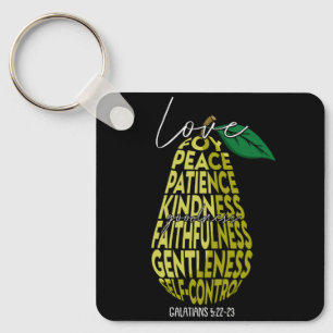 Chaveiro Fruta Do Espírito Alegria Paz Paciência Bondade G