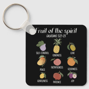 Chaveiro Fruta Do Espírito Da Fé Cristã Jesus Deus Ama