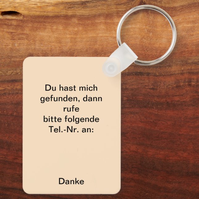 Chaveiro Fuchs auf der Wiese (Verso)