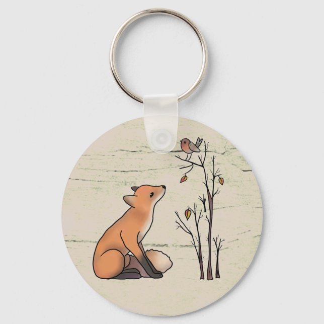 Chaveiro Fuchs und Rotkehlchen (Frente)