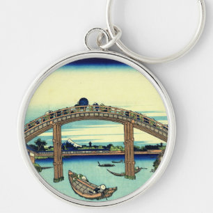 Chaveiro Fuji_visto_através_da_ponte_Mannen_em_Fukagawa.jp