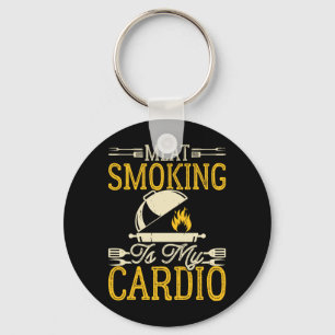 Chaveiro Fumar Carne na Churrasqueira é meu Cardio Churrasc